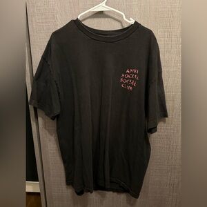 Anti Social Social Club WildLife Black/Red Short Sleeve Shirt size XL